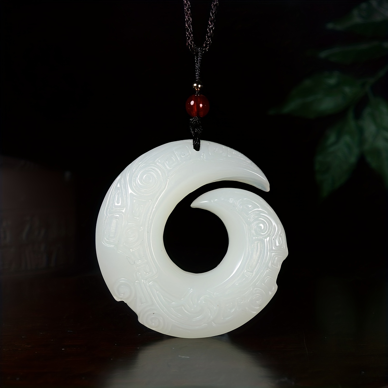 Natural Jade Necklace Good Luck Necklace Couple Gift Unisex